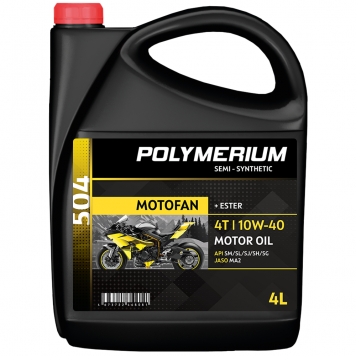 03422 Масло POLYMERIUM MOTOFAN 504 10W-40 4T 4L