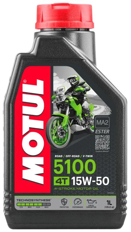 112158 Мотор/масло MOTUL 5100 4T SAE 15W50 (1л)