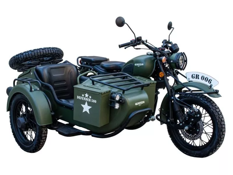Мотоцикл с коляской GROZA DEFENDER 500 (4T EFI) от мотосалона Мото-Тайм