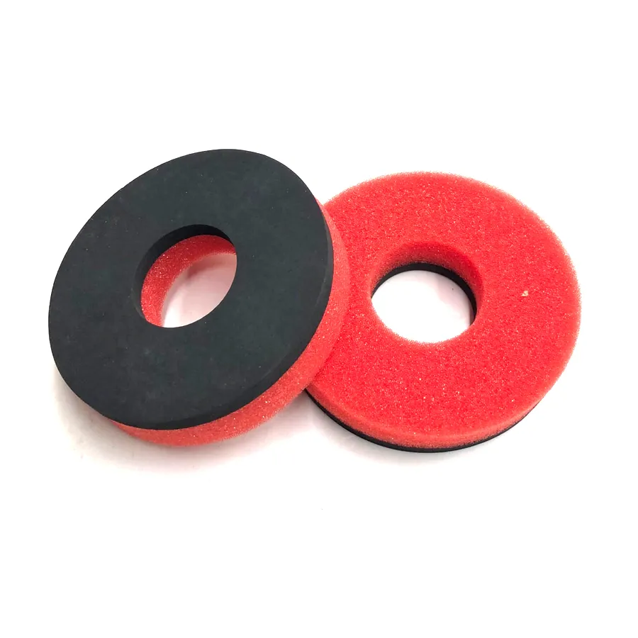 Донаты на грипсы ОТОМ (65x24x15mm) красно/черные