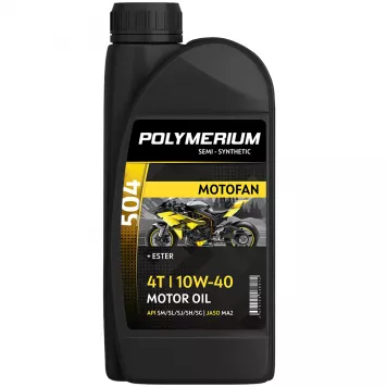 03420 Масло POLYMERIUM MOTOFAN 504 10W-40 4T 1L