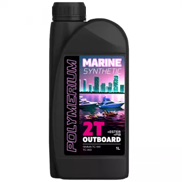 Моторное масло для водной техники POLYMERIUM MARINE OUTBOARD 2T SYNTHETIC 1L