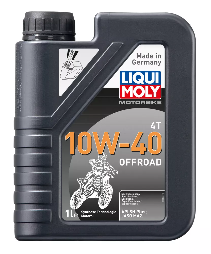 3055 Liqui Moly НС-синт. мот. масло д/4-т мотоц. Motorbike 4T Offroad 10W-40 SN MA2 (1 л)