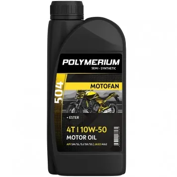 03426 Масло POLYMERIUM MOTOFAN 504 10W-50 4T 1L