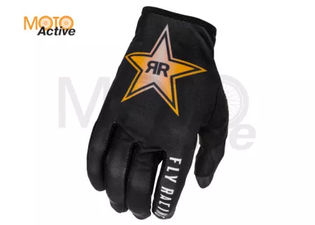 140123-956-4293 Перчатки Fly Racing Lite Rockstar (р-р 11) ц. черный/желтый/белый