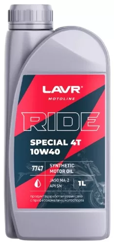 Ln7747 Моторное масло RIDE SPECIAL 4T 10W-40 SN LAVR MOTO 1л.