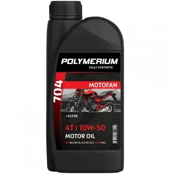 03427 Масло POLYMERIUM MOTOFAN 504 10W-50 4T 4L