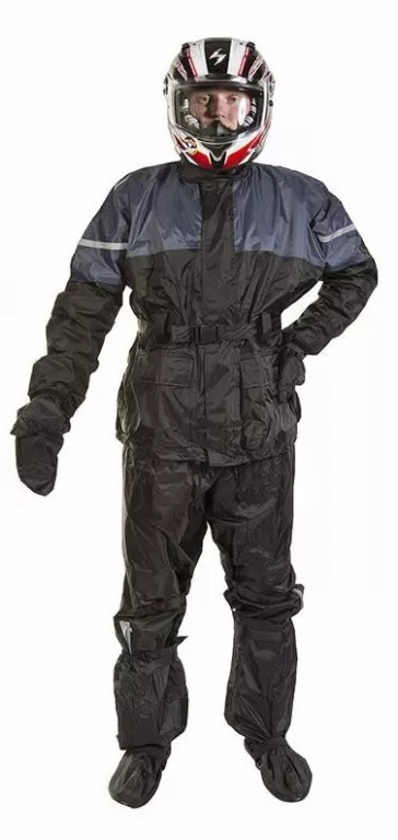 Дождевик (куртка+брюки) (р-р L) PROUD TO RIDE цвет Черный 