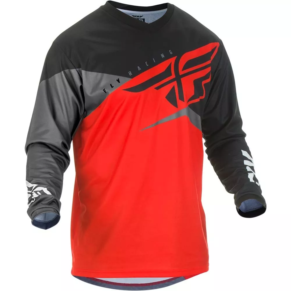 Джерси для мотокросса FLY (серый/красный) (р-р M)