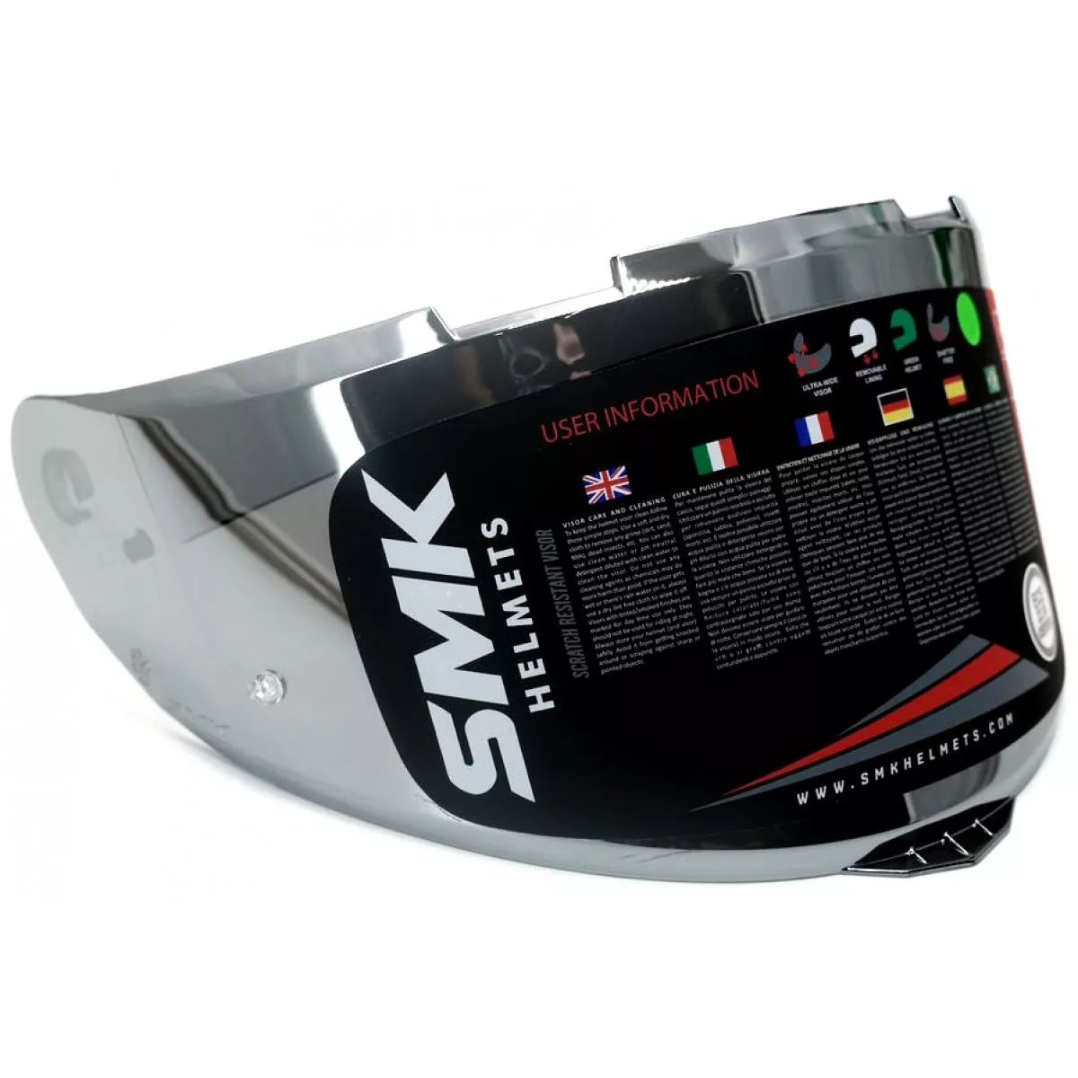 Визор тонированный зеркальный для SMK GULLWING