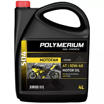 03422 Масло POLYMERIUM MOTOFAN 504 10W-40 4T 4L