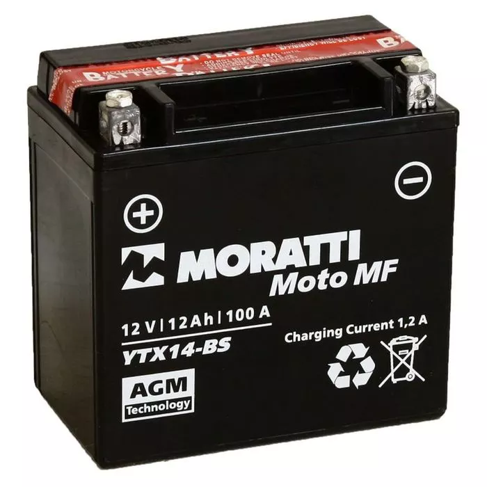 АКБ Moratti MF 12V 12 А/ч (YTX14-BS)