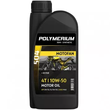 03426 Масло POLYMERIUM MOTOFAN 504 10W-50 4T 1L