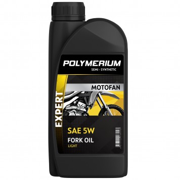 Масло для вилок и амортизаторов POLYMERIUM MOTOFAN FORK OIL EXPERT LIGHT 5W 1L