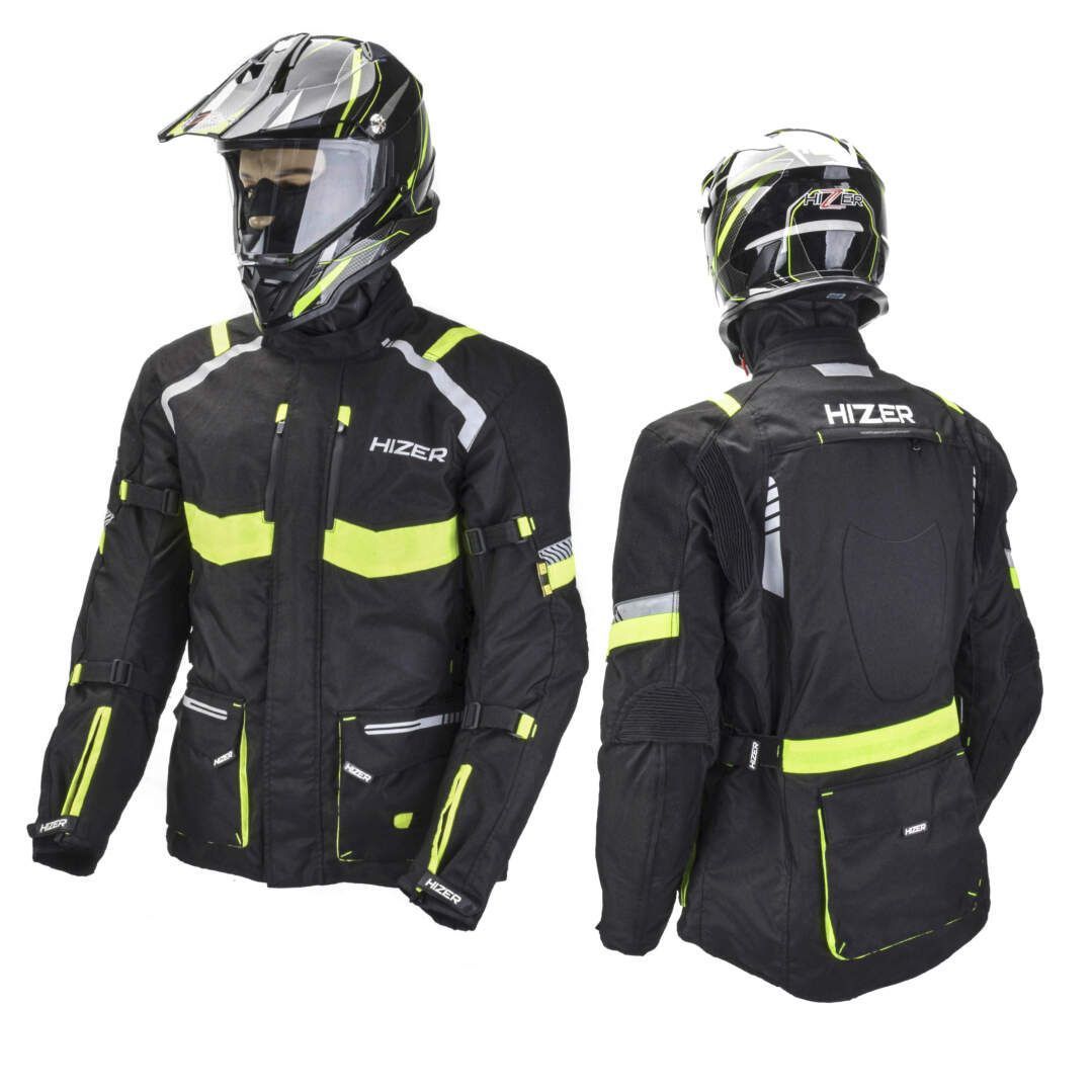 Куртка мотоциклетная (текстиль) (р-р L) HIZER AT-2205 