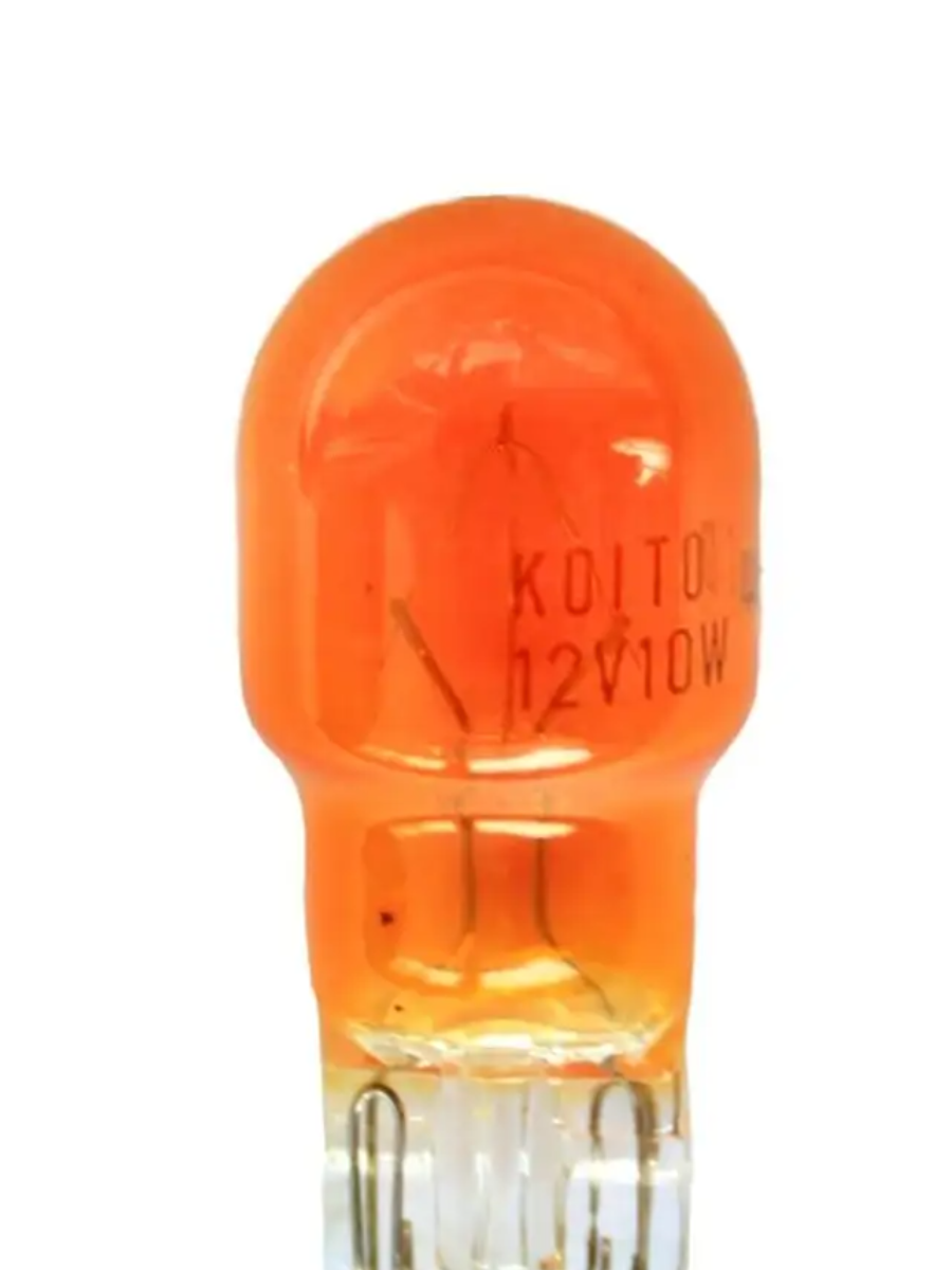 Лампа 12V10W (без цоколя белая оранжевая)